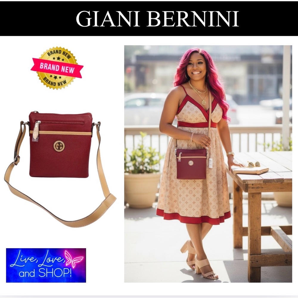 GIANI BERNINI Saffiano Crossbody, NWT